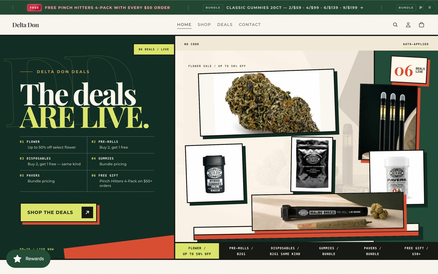 Delta Don deals hero — “The deals are live”
